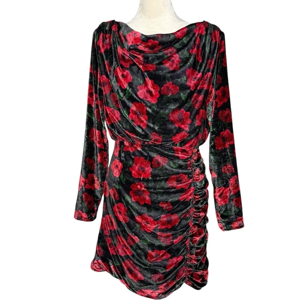 Lovers + Friends Jackie Mini Floral Velvet Dress - Picture 2 of 9